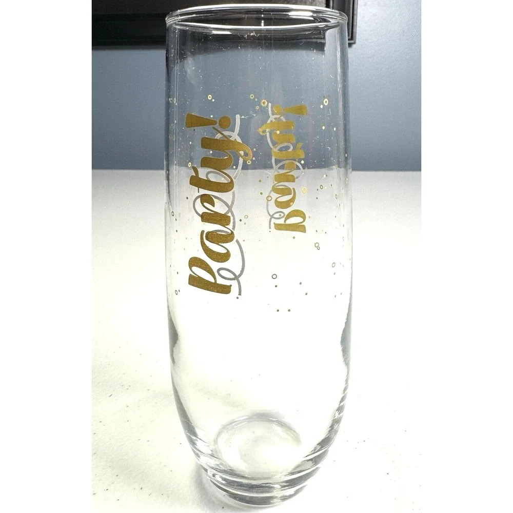 Set of 2 Champagne Glasses Stemless, 